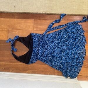 TWO BLUE MINIDRESSES - floral - NEVER WORN, BRAND NEW